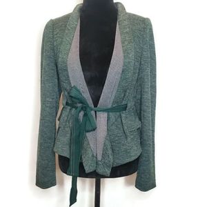 Anthropology | Cartonnier Green Tie Cardigan Small